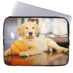 Funda Para Portátil Recuperador de oro con juguete de baloncesto