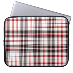 Funda Para Portátil Red and Black Plaid Pattern