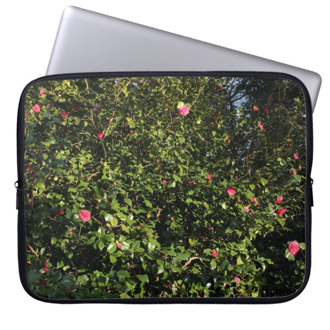 Funda Para Portátil Red Camellia Bush (Frente)