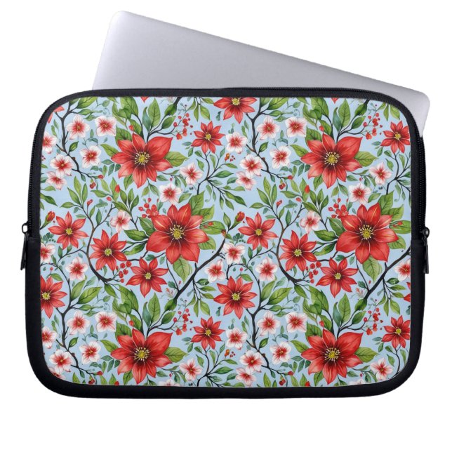 Funda Para Portátil Red Flower Sky Garden (Frente)