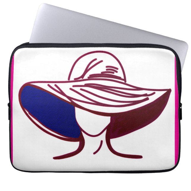 Funda Para Portátil Red Lady Laptop Sleeve (Frente)