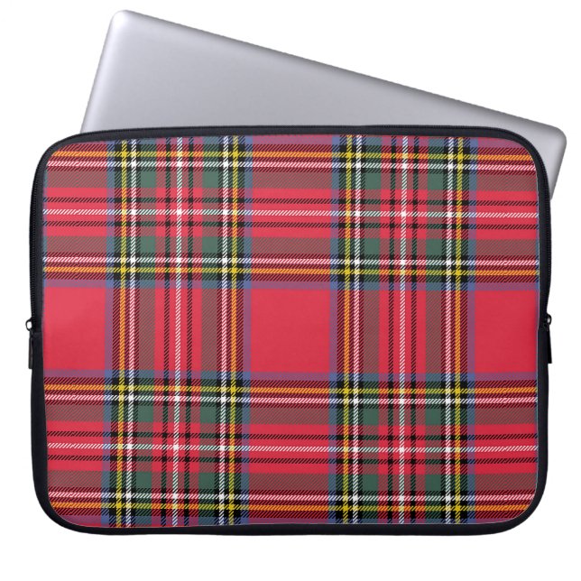 Funda Para Portátil Red Plaid (Frente)