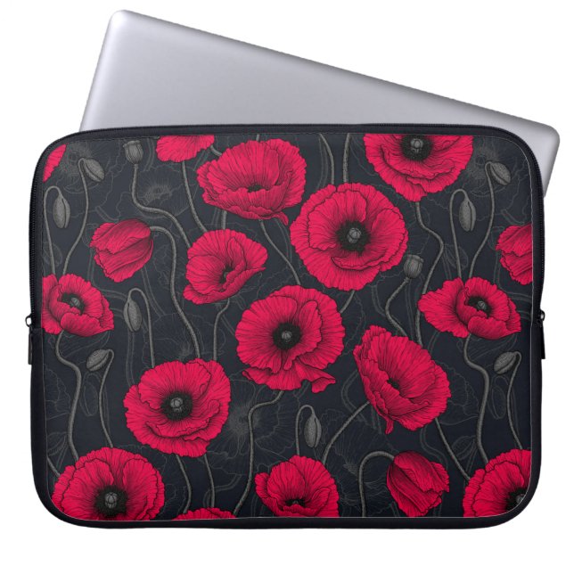 Funda Para Portátil Red Poppies (Frente)