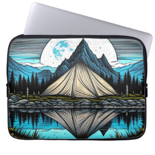 Funda Para Portátil Reflejo de una carpa en el lago en las montañas