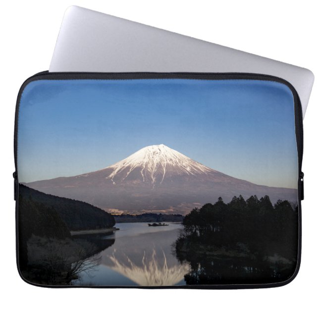 Funda Para Portátil Reflexión del lago Mt Fuji (Frente)