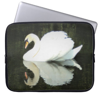 Funda Para Portátil Reflexión real del cisne