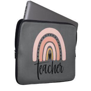 Funda Para Portátil Regalo Arcoiris Enseñar Profesor Amor Inspirar 