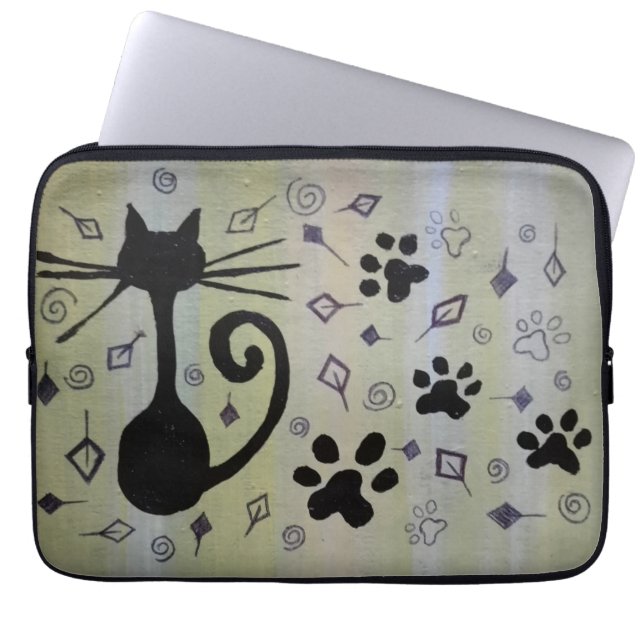FUNDA PARA PORTÁTIL REGALO DE AMOR DEL MASCOTA CAT (Frente)