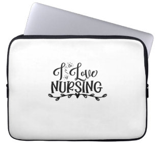 Funda Para Portátil Regalo de enfermera me encanta la Enfermería