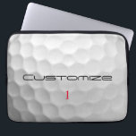 Funda Para Portátil Regalo de Golf Personalizado con Nombre y Número P<br><div class="desc">¿Buscando el regalo definitivo para un golfista? FORE!</div>