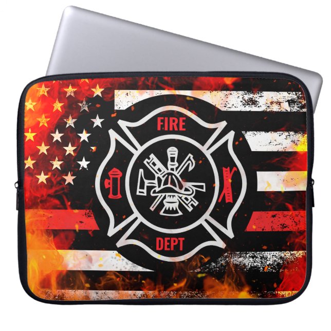 Funda Para Portátil Regalo de Heroic First Responder (Frente)