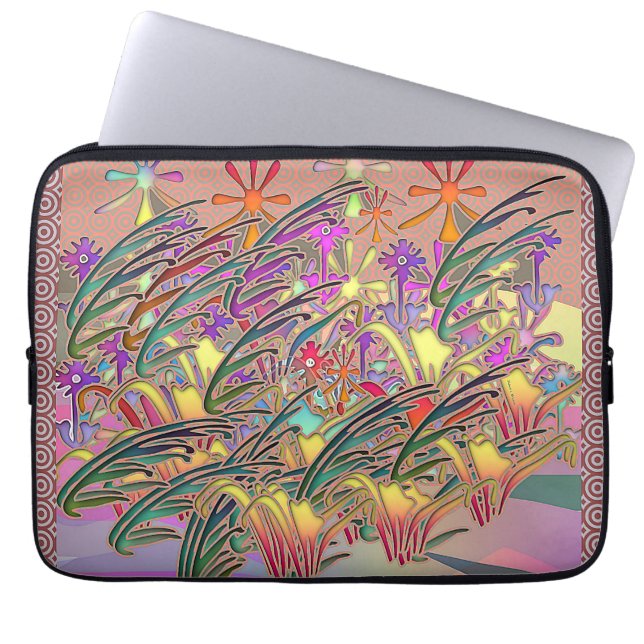 Funda Para Portátil Regalo de jardín de flores (Frente)