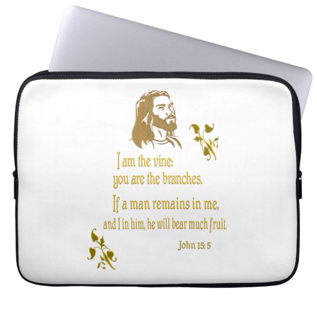 Funda Para Portátil regalo de john 15:5 (Frente)