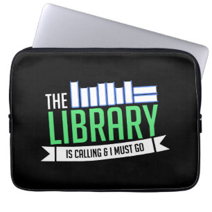 Funda Para Portátil Regalo de libros de bibliotecas bibliotecarias