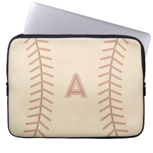Funda Para Portátil Regalo de manga de portátil monograma de béisbol