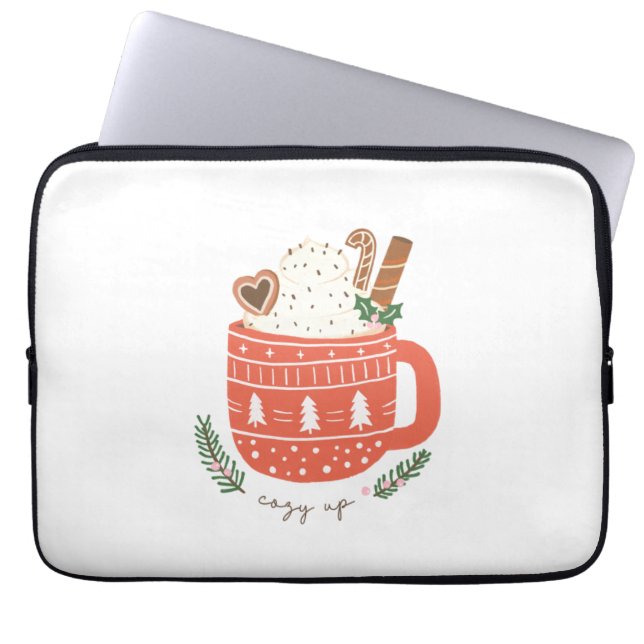 Funda Para Portátil Regalo de Navidad Cosy Up (Frente)