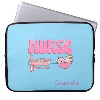 Funda Para Portátil Regalo de nombre de futuro enfermero/a para estudi