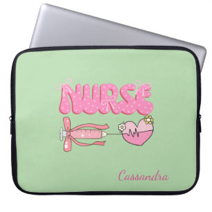 Funda Para Portátil Regalo de nombre de futuro enfermero/a para estudi