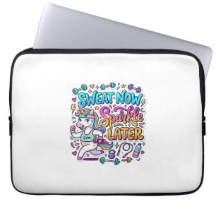 Funda Para Portátil Regalo de Sudor de Unicornio Ahora Brilla Más Tard