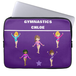 FUNDA PARA PORTÁTIL REGALO GIMNÁSTICO CON 5 GIMNASTOS PERSONALIZADOS