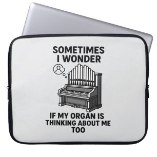 Funda Para Portátil Regalo para amante del órgano de tubos - Frase div