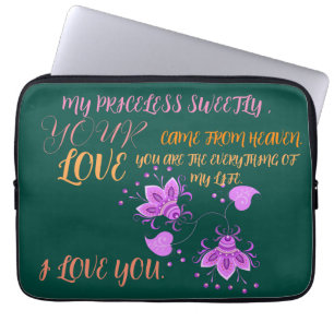 FUNDA PARA PORTÁTIL REGALO PARA MAMÁ, HERMANA, HIJA, AMIGA, NOVIA