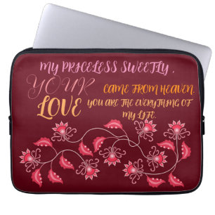 FUNDA PARA PORTÁTIL REGALO PARA MAMÁ, HERMANA, HIJA, AMIGA, NOVIA