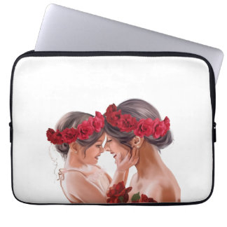 Funda Para Portátil Regalo Personalizado Floral Conmovedor