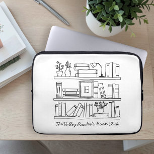 Funda Para Portátil Regalo Personalizado para Club de Lectura con Mono