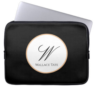 Funda Para Portátil Regalo tecnológico con nombre e inicial personaliz
