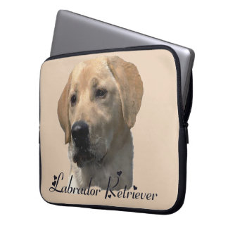 Funda Para Portátil Regalos de arte de Labrador Amarillo
