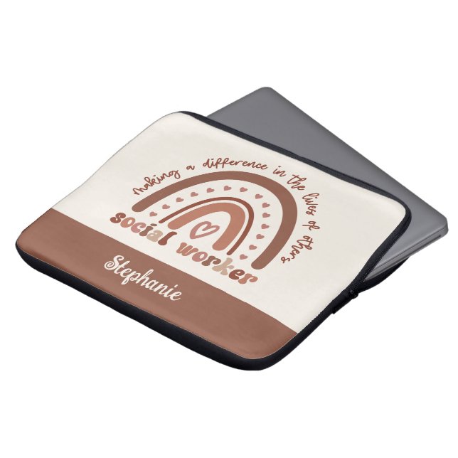 Funda Para Portátil Regalos de graduación de agradecimiento de persona (Superior anverso)