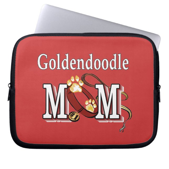 Funda Para Portátil Regalos de mamá de Goldendoodle (Frente)