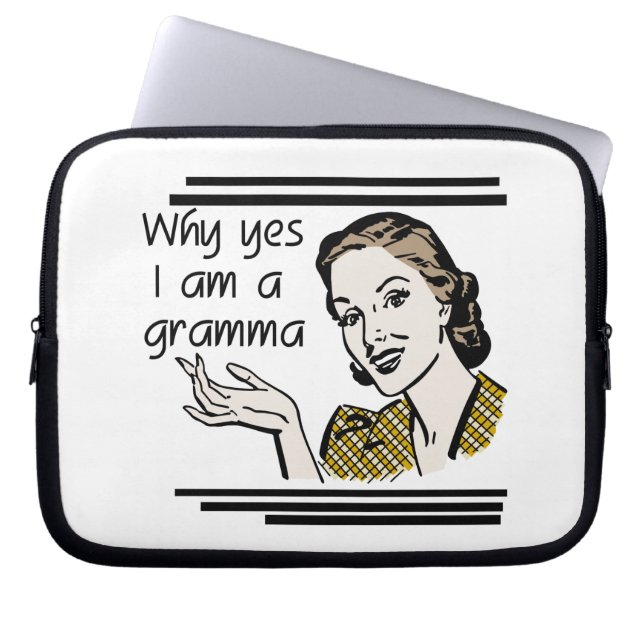 Funda Para Portátil Regalos Retro Gramma (Frente)