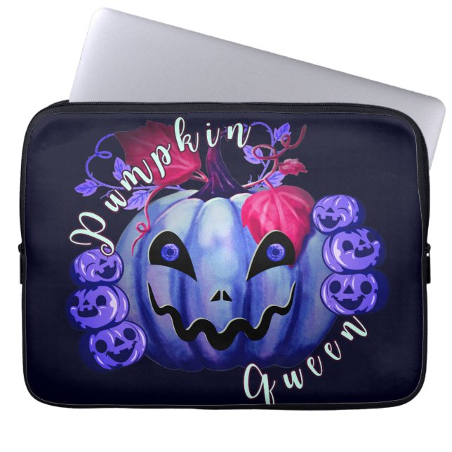 Funda Para Portátil Reina de calabaza (Frente)