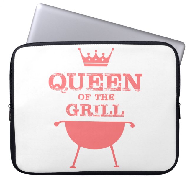 Funda Para Portátil Reina Del Grill, Rosa (Frente)