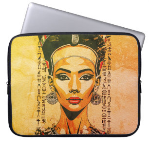 Funda Para Portátil Reina Regia de Egipto – Arte Neo-Faraónico Moderno