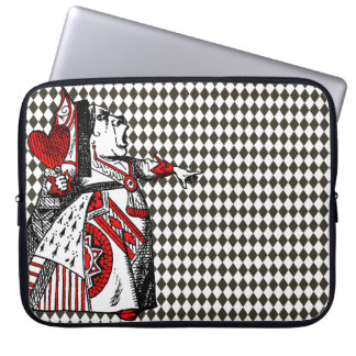Funda Para Portátil Reina roja de los corazones Alicia en los diamante