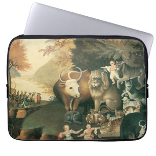 Funda Para Portátil Reino Pacífico de Edward Hicks Arte Folclórico Ant