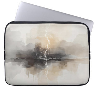 Funda Para Portátil Relámpago abstracto en estampado neutrales