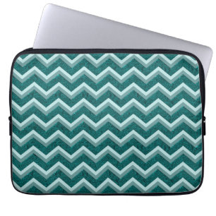 Funda Para Portátil Relieve metalizado Grabado en relieve verde azulad