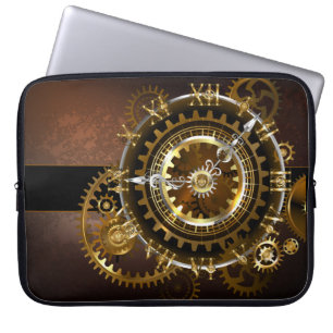 Funda Para Portátil Reloj de vapor con engranajes antiguos