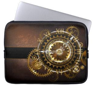 Funda Para Portátil Reloj de vapor con engranajes antiguos