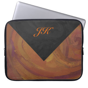 Funda Para Portátil Remolino de Chocolate y Caramelo