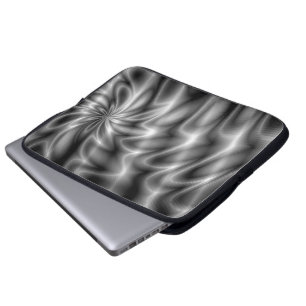 Funda Para Portátil Remolino de plata