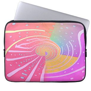 Funda Para Portátil Remolino de vórtice de arcoíris