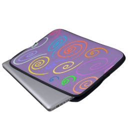 Funda para portátil Remolinos de Arcoíris