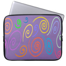 Funda para portátil Remolinos de Arcoíris