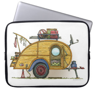 Funda Para Portátil Remolque lindo del viaje del campista de la