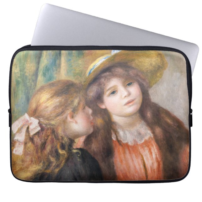 Funda Para Portátil Renoir - Retrato de dos niñas pequeñas (Frente)